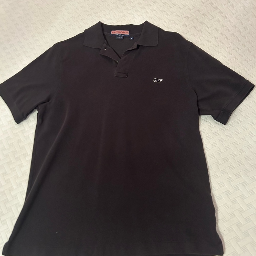 Vineyard Vines Men's Black Polo Shirt